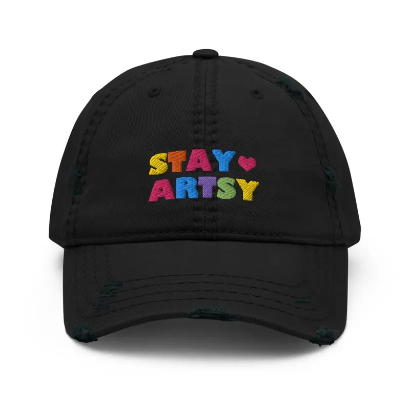 Stay Artsy Embroidered Hat