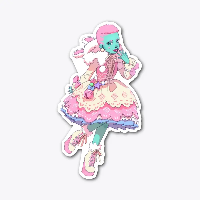 Jade Doll Sticker